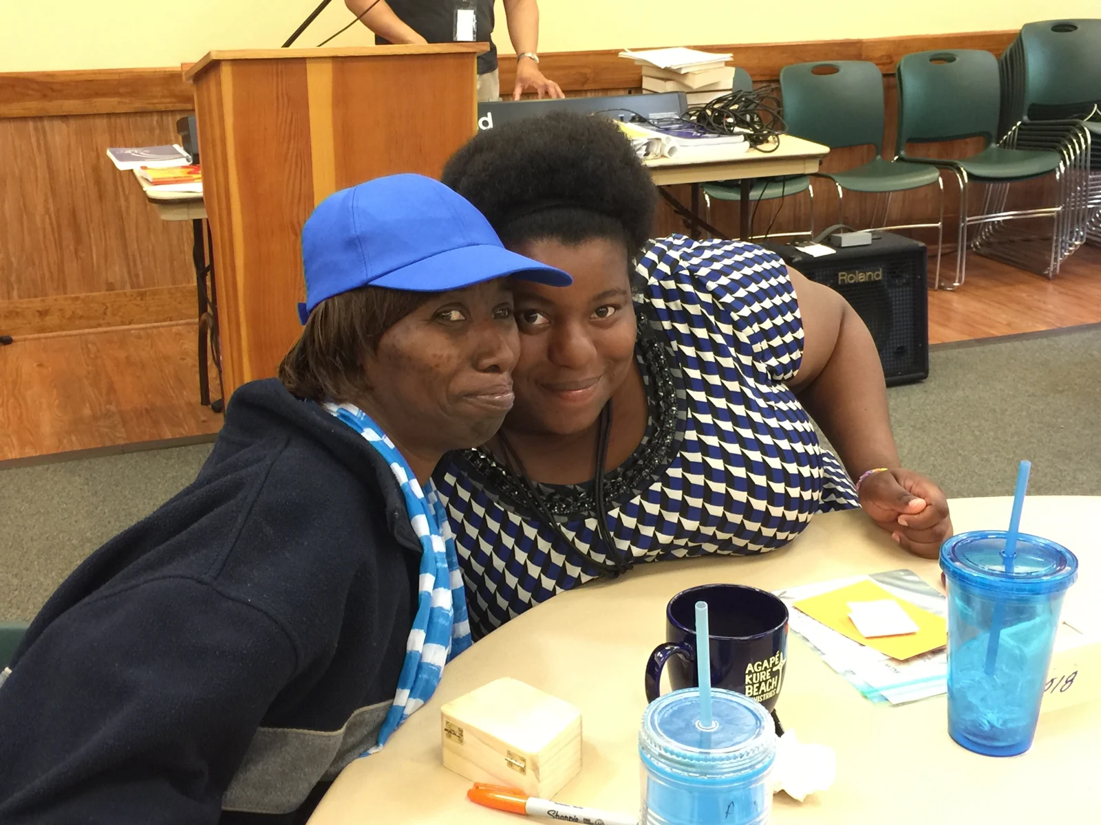 Friends sharing time together at a HEC event
